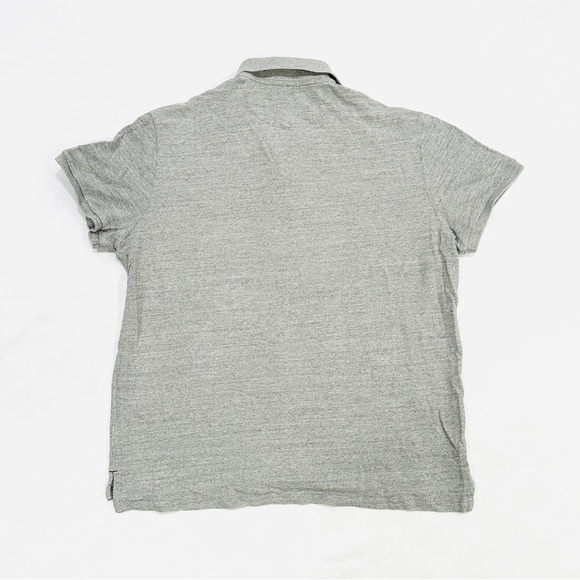 American Eagle Outfitters Mens Grey Athletic Fit Polo Short Sleeve Shirt - Picture 6 of 6